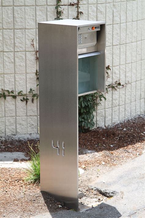 modern stainless steel post box|stainless steel mailboxes for doors.